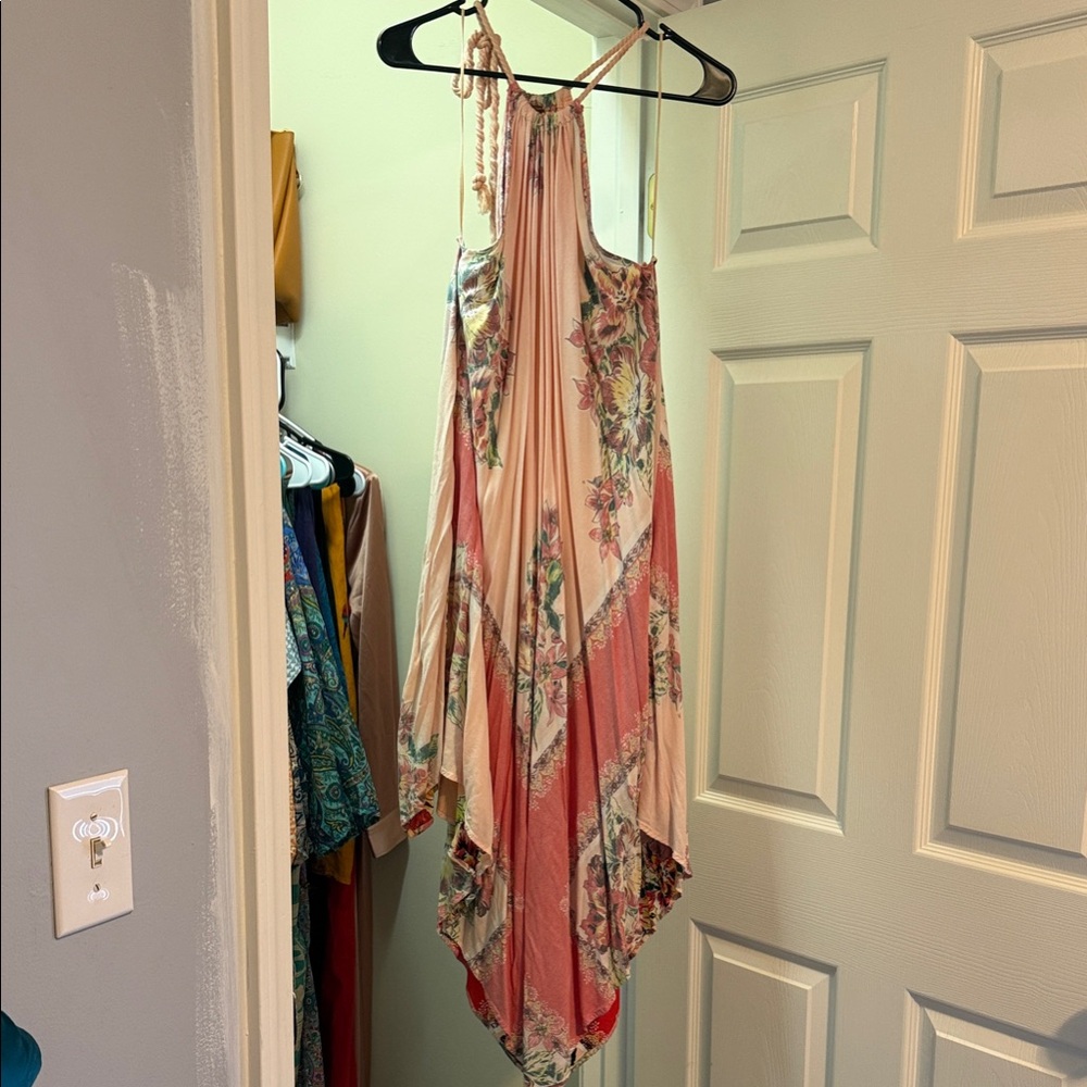 Free People Floral Halter Midi Dress